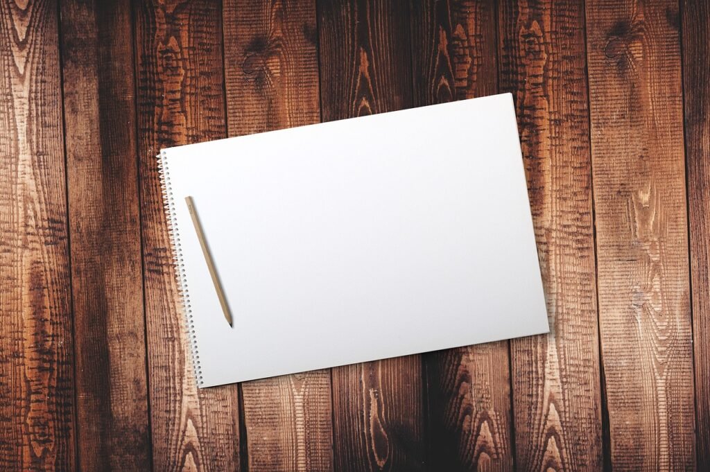 notepad, sketch pad, sketchbook